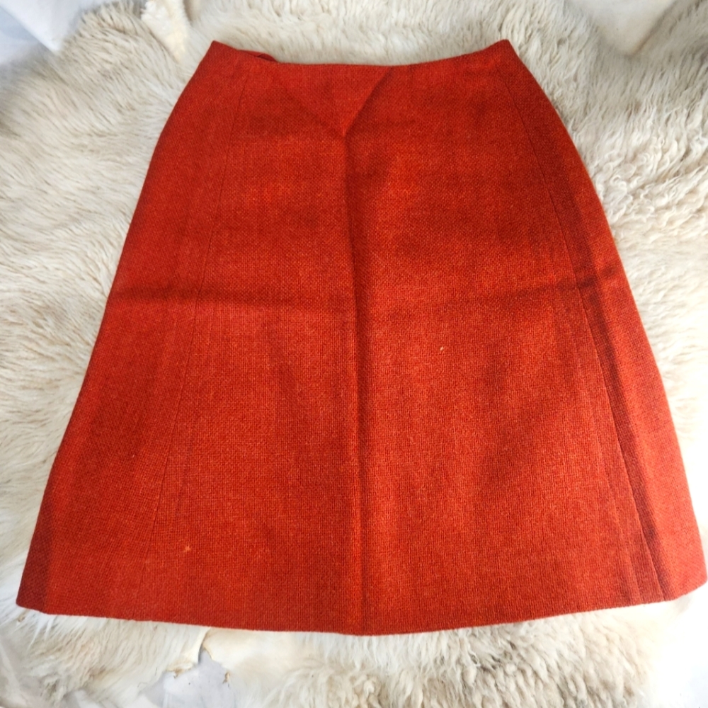 True Vintage Burnt Orange Pencil Skirt